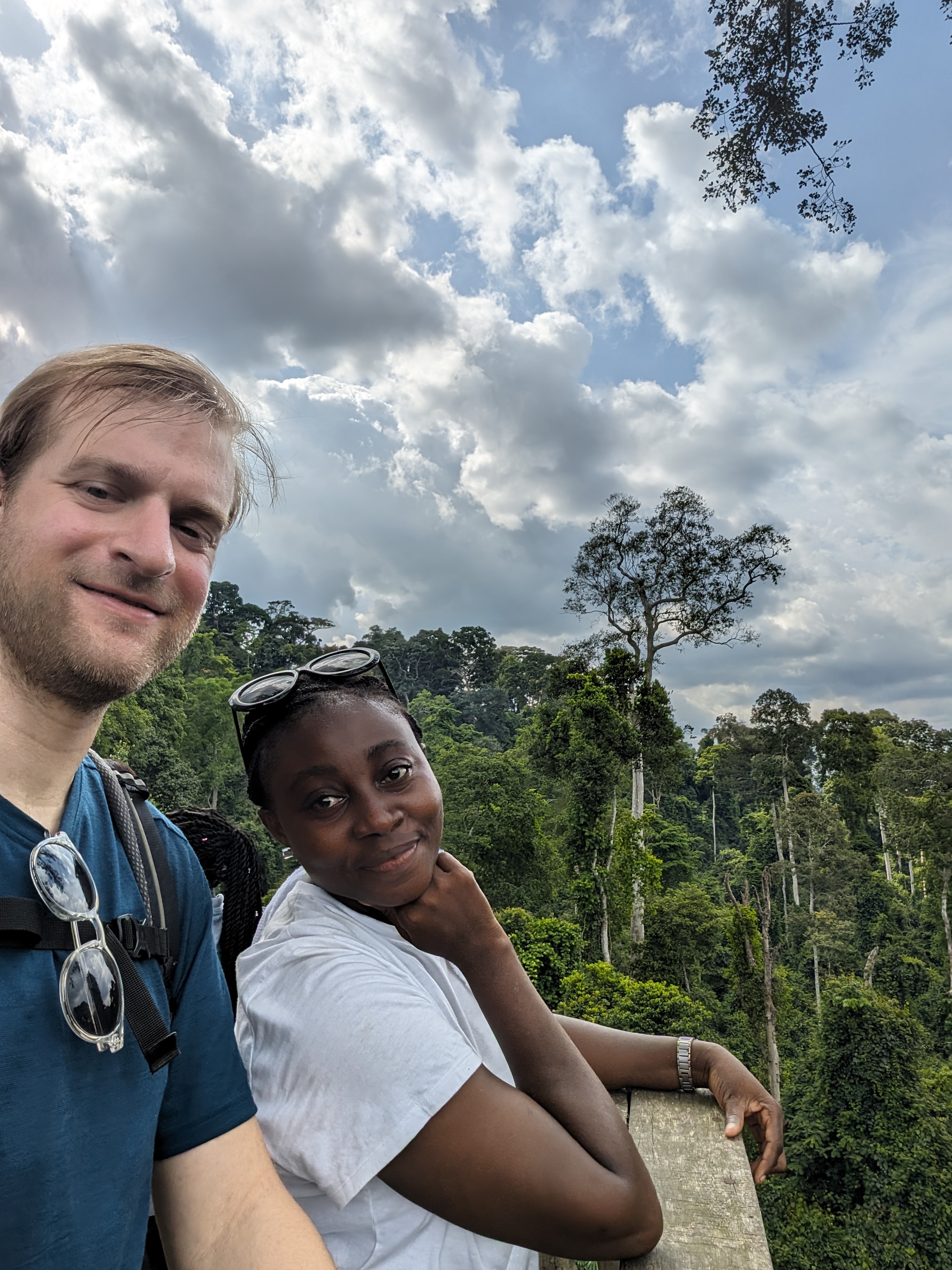 Charity und Christoph gemeinsam in Ghana